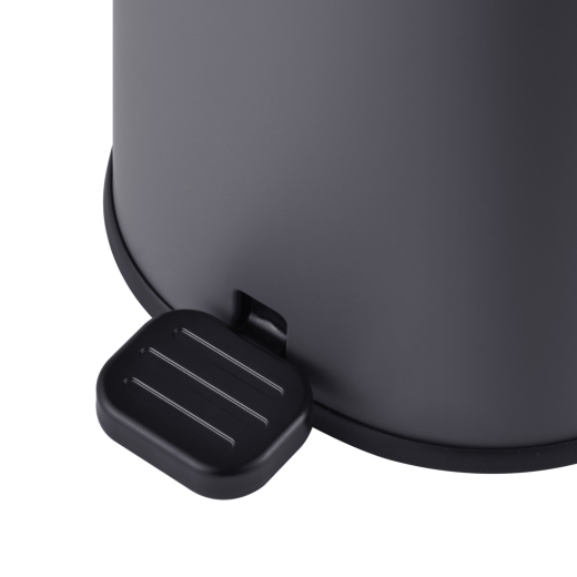 Мусорное ведро с плавным закрытием овальное Mixxus Premium Olivary-TC0105 Graphite 5 л цвет графит (MI7063) - 7