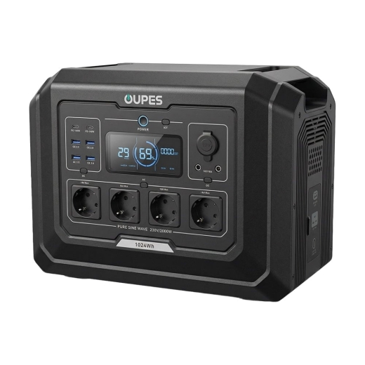 Портативная зарядная станция OUPES Mega 1 S1 2000W 1024Wh LiFePO4 (42-00306) - 1
