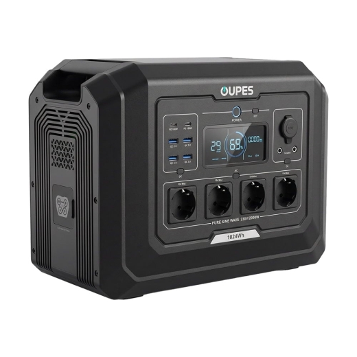 Портативная зарядная станция OUPES Mega 1 S1 2000W 1024Wh LiFePO4 (42-00306) - 2