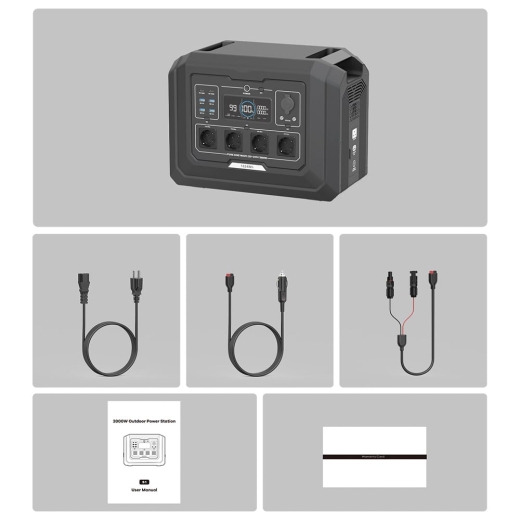 Портативная зарядная станция OUPES Mega 1 S1 2000W 1024Wh LiFePO4 (42-00306) - 9