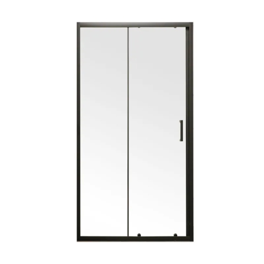 Двері в нішу Mixxus Premium DIVERSE SD01-120x185-TR Black прозоре скло 5мм (MI6877) - 1