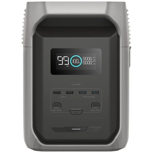 Зарядная станция EcoFlow Delta 3 1500, 1800 Вт, 1536 Вт*ч, электростанция для дома, UPS, ИБП (EFDELTA1500-EU) - 2