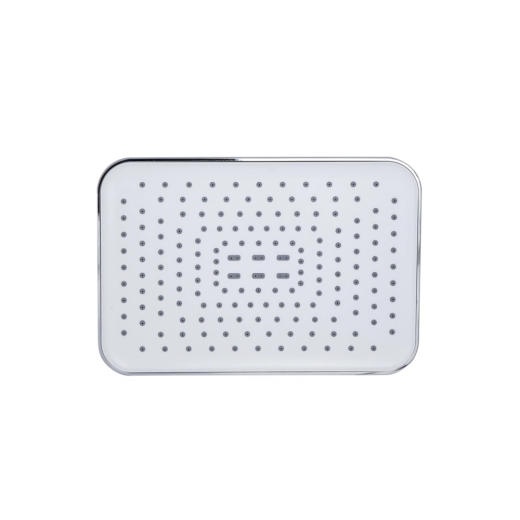Воронка для верхнего душа Qtap Hlavova 260x180 мм прямоугольная Chrome/White (QTHLA107CRM45785) - 2
