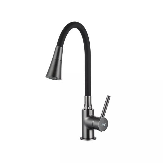 Смеситель для кухни Frap F4044-9 с гибким изливом, аэратор 2 режима - 1