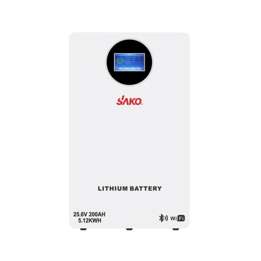 Акумуляторна батарея літій-залізо-фосфатна LiFePO4 200А*год 25.6В 5120Вт*год Sako Li-Sun series SK-25.6V200Ah настінний / підлоговий монтаж (42-00244) - 1
