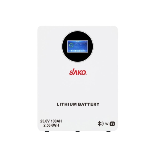 Аккумуляторная батарея литий-железо-фосфатная LiFePO4 100А*ч 25.6В 2560Вт*ч Sako Li-Sun series SK-25.6V100Ah настенный/напольный монтаж (42-00243) - 1