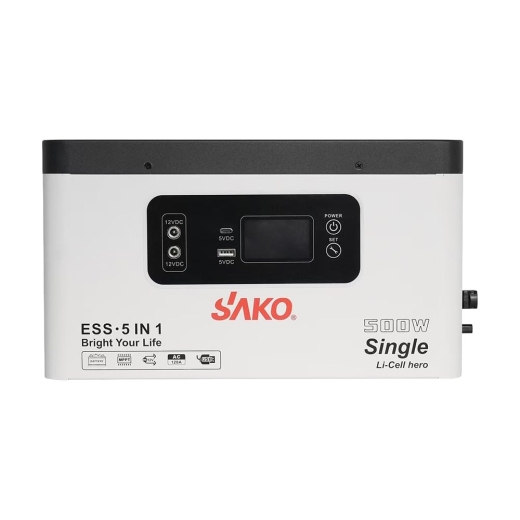 Портативная зарядная станция Sako Alpha-ESS-500W/1KWh, 500 Вт, 1004.8 Вт*ч, LifePO4 (42-00308) - 2