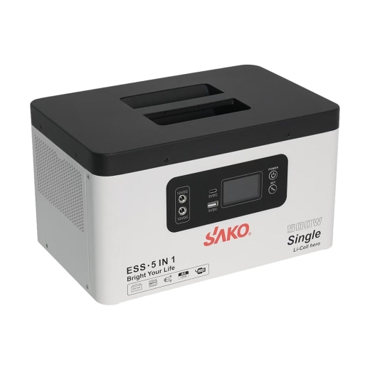 Портативная зарядная станция Sako Alpha-ESS-500W/1KWh, 500 Вт, 1004.8 Вт*ч, LifePO4 (42-00308) - 3