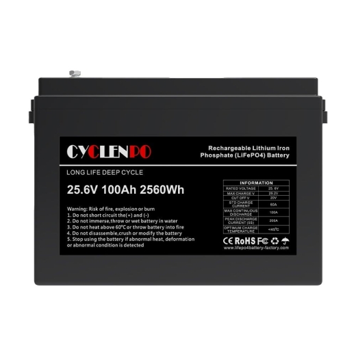 Аккумуляторная батарея литий-железо-фосфатная 25.6В 100Ач Cyclen 25.6V 100AH ​​LiFePo4 (44-00080) - 1