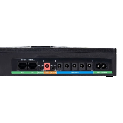 Джерело безперебійного живлення DC UPS Trinix TRX-MUPS-48100 Type-C (4*6000mAh LiFePo4) 5V/12V/24V/48V/52V/PoE, LiFePO4 4*6Ah, для роутера і медіаконвертера (42-00172) - 6