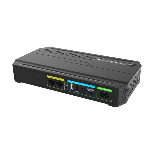 Джерело безперебійного живлення DC UPS Trinix TRX-MUPS-1848 Type-C (24000mAh LiFePo4) 5V/9V/12V/48V/PoE, LiFePo4 4*6Ah, для роутера і медіаконвертера (42-00173) - 1