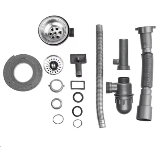 Кухонна мийка WEZER 490(06) Decor (490x180 мм) з нержавіючої сталі + сифон - 6