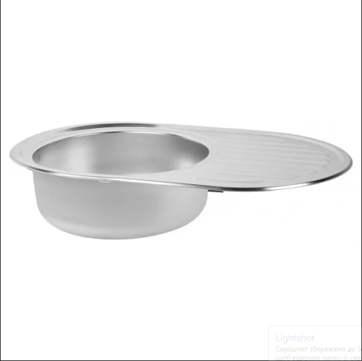 Кухонна мийка WEZER 7750(06) Satin (770x500x160 мм) з нержавіючої сталі + сифон - 3