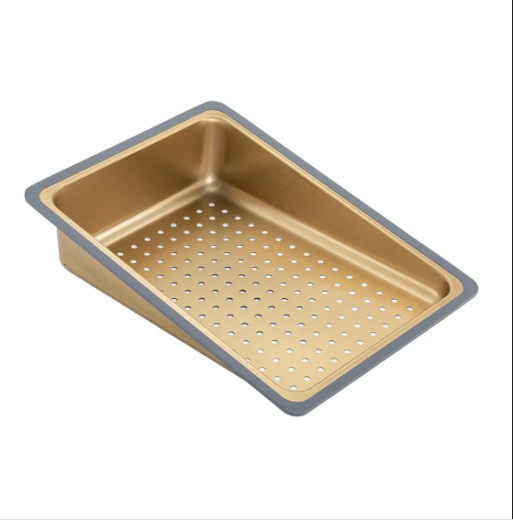 Кухонна мийка Frap GS 7547-13 PROFI з повним комплектом аксесуарів (GOLD) - 5