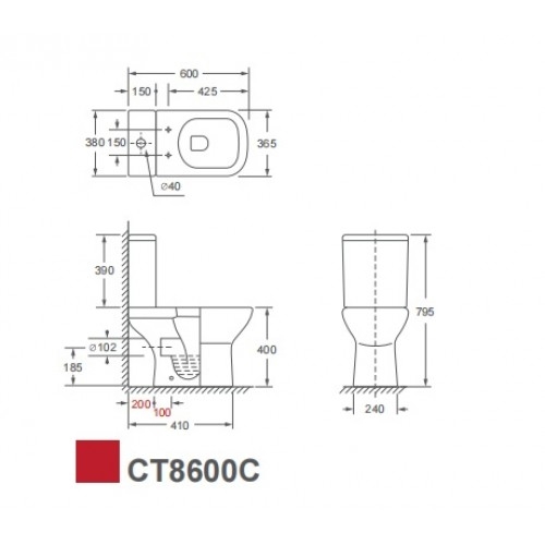 Унітаз-компакт Grace LYRA CT8600C керамічний RIMLESS - 5