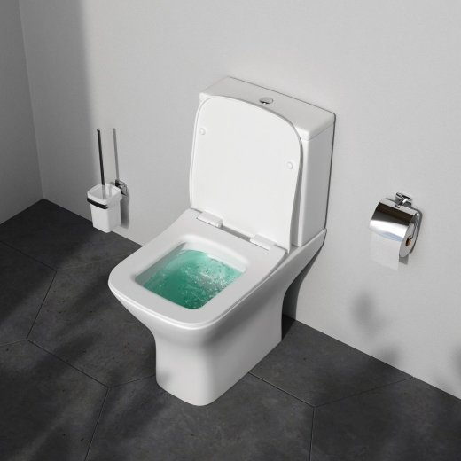 Безобідковий унітаз-компакт Am.Pm Gem з сидінням (CGA8601SC) - 8