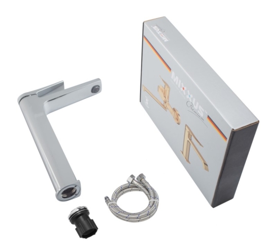 Смеситель для умывальника Mixxus Premium Degas 001 (NUT) HIGH (MI8246) - 6