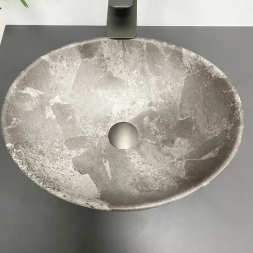 Умывальник (раковина) VBI PARMA DARK GREY STONE MATT накладной VBI-011019 - 3