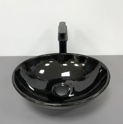 Умивальник (раковина) VBI PARMA BLACK GLOSSY накладний VBI-011021 - 2