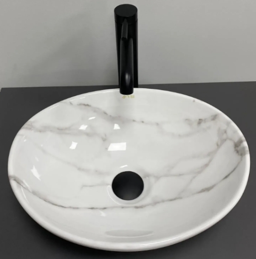 Умывальник (раковина) VBI PARMA CALCATTA GLOSSY накладной VBI-011024 - 1