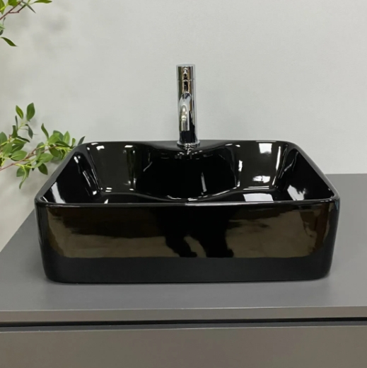 Умывальник (раковина) VBI FORLI BLACK GLOSSY накладной VBI-011106 - 3