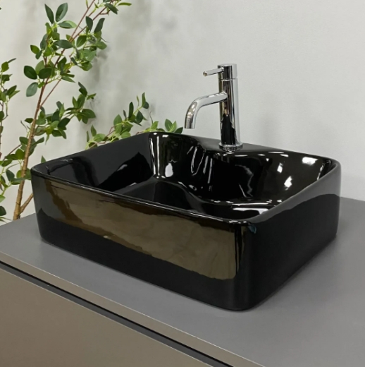 Умывальник (раковина) VBI FORLI BLACK GLOSSY накладной VBI-011106 - 4