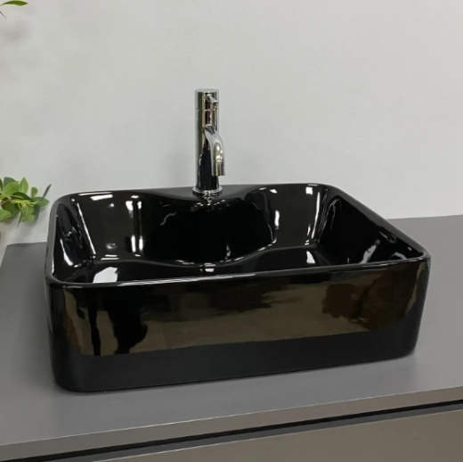 Умывальник (раковина) VBI FORLI BLACK GLOSSY накладной VBI-011106 - 5