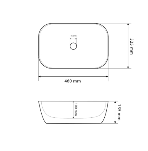 Умывальник (раковина) VBI RAVENNA TRAVERTINE GLOSSY накладной VBI-011204 - 2