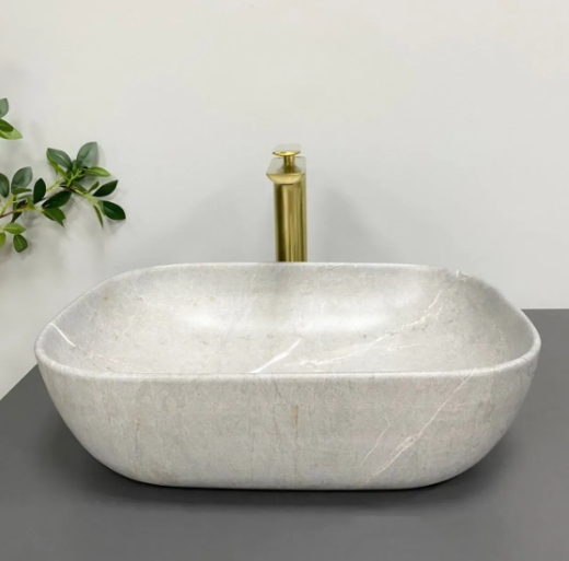 Умивальник (раковина) VBI RAVENNA GREY STONE MATT накладний VBI-011216 - 3