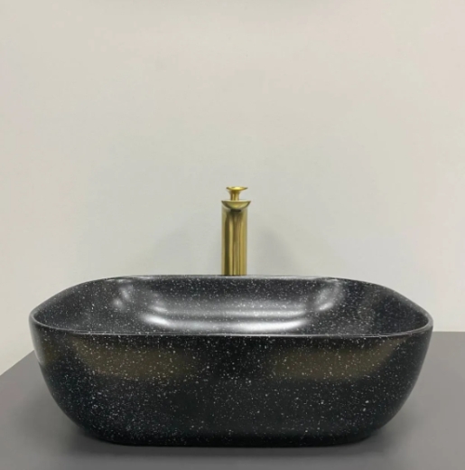 Умивальник (раковина) VBI RAVENNA SPACE BLACK MATT накладний VBI-011221 - 4