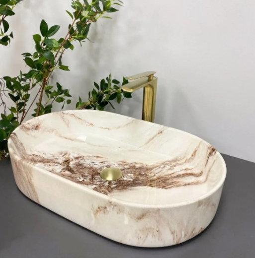 Умивальник (раковина) VBI VERONA 60 ONYX GLOSSY накладний (VBI-011322) - 1