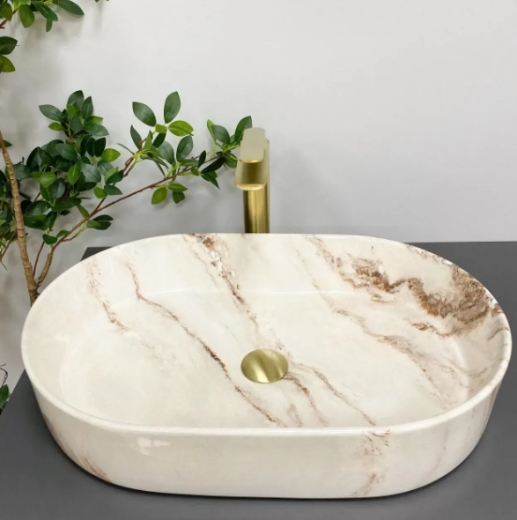 Умивальник (раковина) VBI VERONA 60 ONYX GLOSSY накладний (VBI-011322) - 4