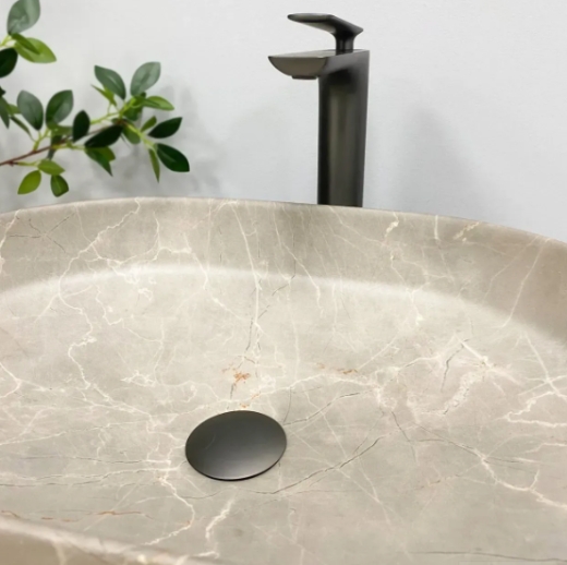 Умивальник (раковина) VBI VERONA 50 BEIGE STONE MATT накладний (VBI-011325) - 4