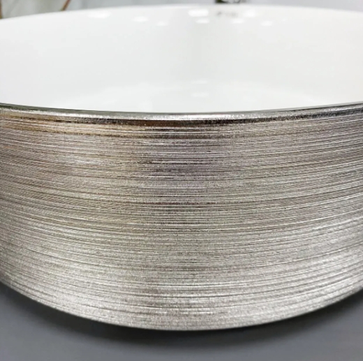 Умивальник (раковина) VBI PRATO BRUSH SILVER WHITE накладний (VBI-011407) - 4