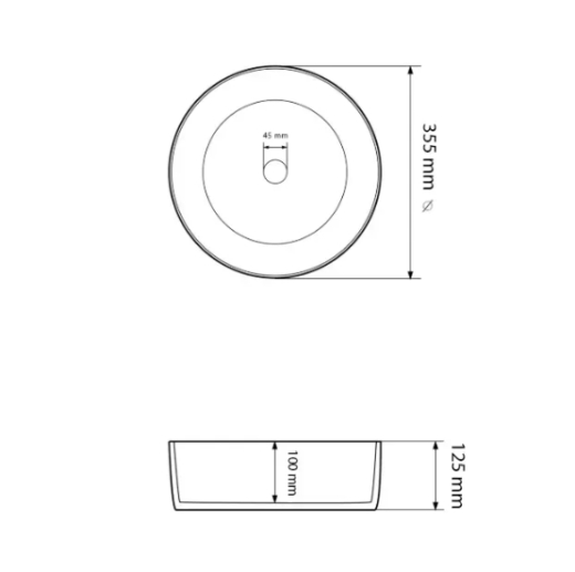 Умивальник (раковина) VBI PRATO LAVENDER MATT накладний (VBI-011412) - 3