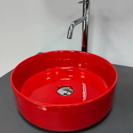 Умывальник (раковина) VBI PRATO RED GLOSSY накладной (VBI-011416) - 3