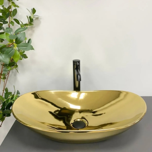 Умывальник (раковина) VBI TURIN GOLD GLOSSY накладной (VBI-011509) - 4