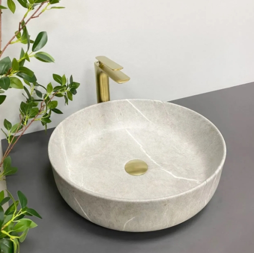 Умывальник (раковина) VBI BARI GREY STONE MATT накладной VBI-011603 - 1