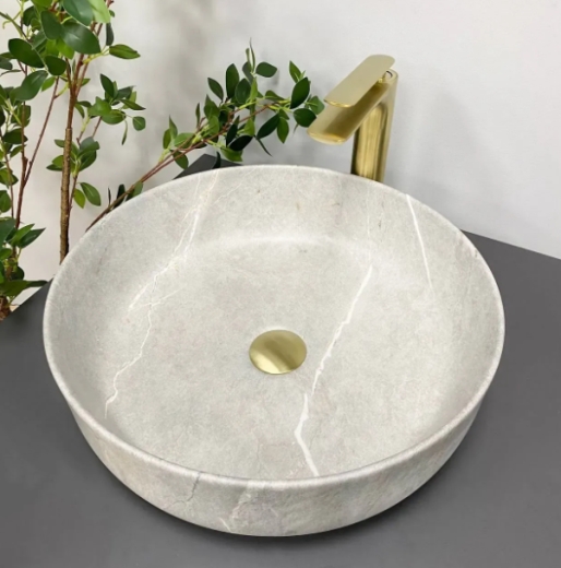 Умывальник (раковина) VBI BARI GREY STONE MATT накладной VBI-011603 - 3