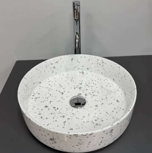 Умывальник (раковина) VBI BARI S GREY MOSAIC накладной VBI-011606 - 5