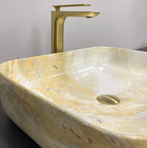 Умивальник (раковина) VBI PALERMO MARBLE YELLOW накладний VBI-012309 - 3