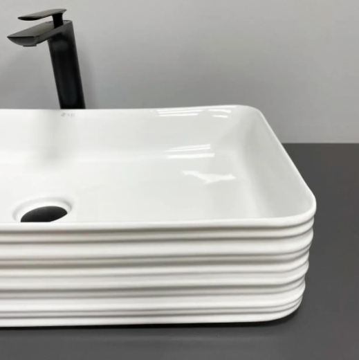 Умивальник (раковина) VBI VOLTURINO WHITE накладний VBI-012619 - 2