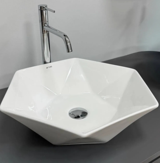 Умывальник (раковина) VBI ROCAZZO WHITE накладной VBI-012624 - 3