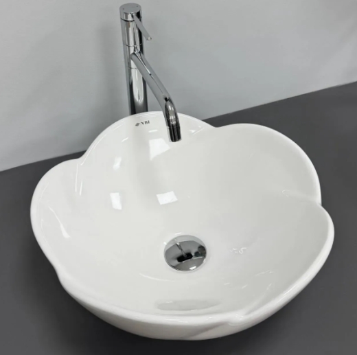 Умывальник (раковина) VBI ROSOLINI WHITE накладной VBI-012625 - 3