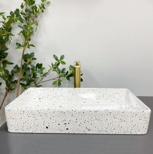 Умывальник (раковина) VBI TRIEST MOSAIC GLOSSY накладной VBI-012709 - 4