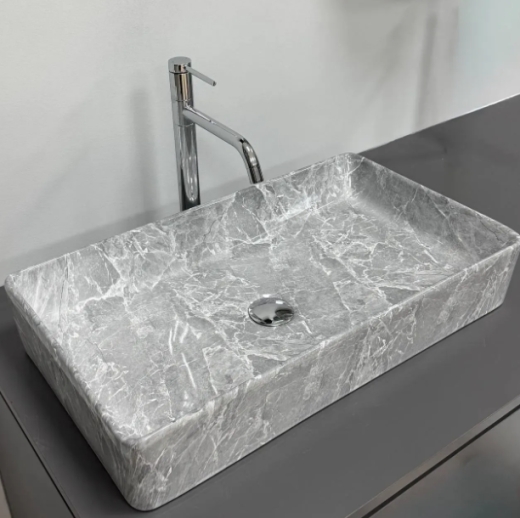 Умывальник (раковина) VBI TRIEST GREY STONE накладной VBI-012716 - 2
