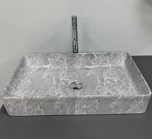 Умывальник (раковина) VBI TRIEST GREY STONE накладной VBI-012716 - 4