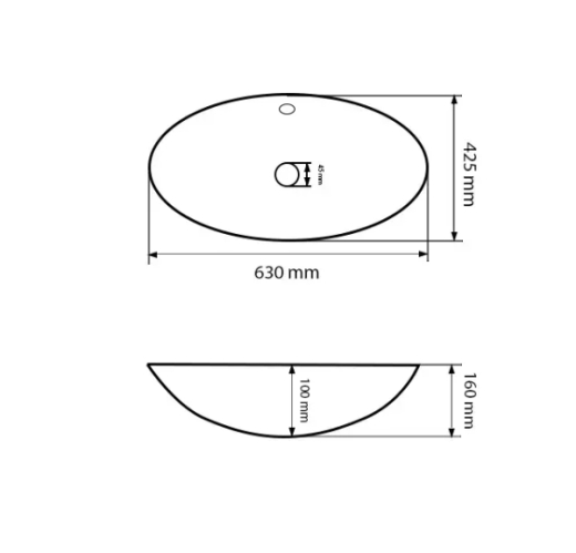 Умивальник (раковина) VBI OLIVELLA WHITE накладний VBI-012902 - 4