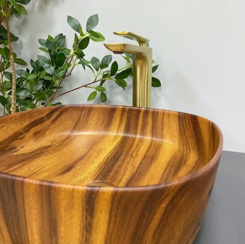 Умивальник (раковина) VBI AREZZO WOOD MATT накладний VBI-013205 - 5