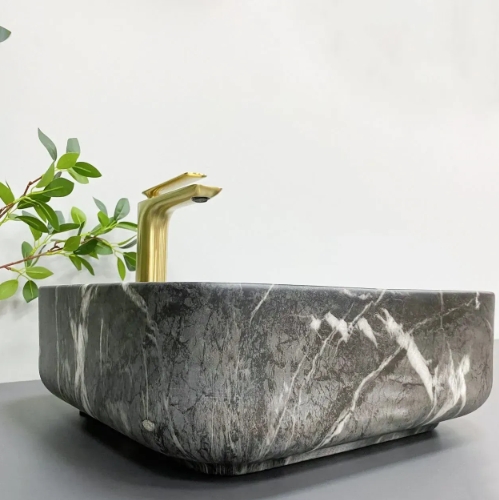 Умивальник (раковина) VBI ALGHERO BLACK ONYX MATT накладний VBI-013303 - 6